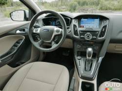 Habitacle du conducteur de la Ford Focus EV 2016