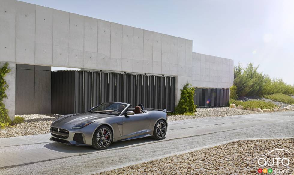 2017 Jaguar F-Type SVR side view