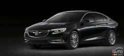 3/4 front view of the 2018 Buick Regal Sportback