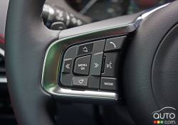 2017 Jaguar F Pace R Sport steering wheel mounted audio controls