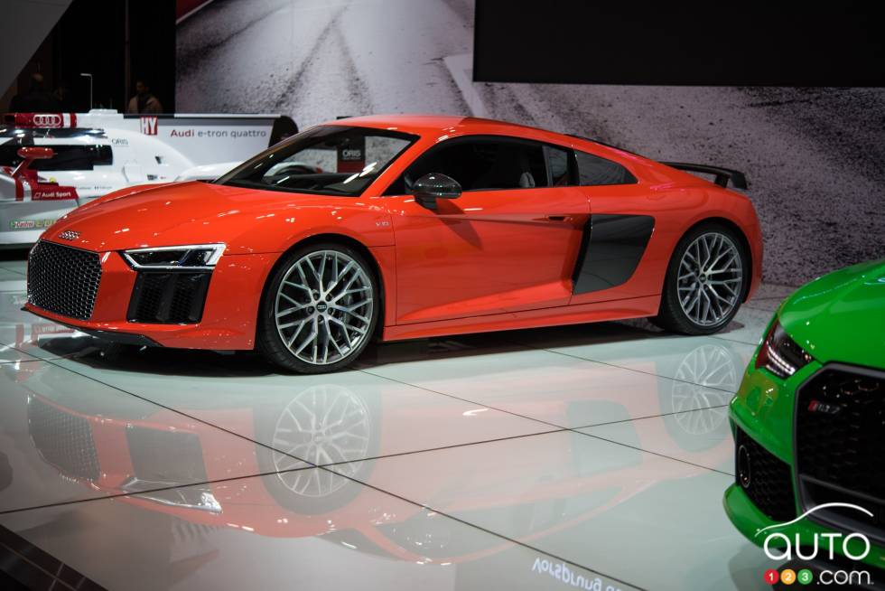 Audi R8 V10 plus 2017 au Salon de l'auto de Toronto 2016