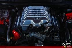 The 2018 Dodge Challenger SRT Demon‚ 6.2-liter supercharged HEMI¬Æ Demon V-8 engine.