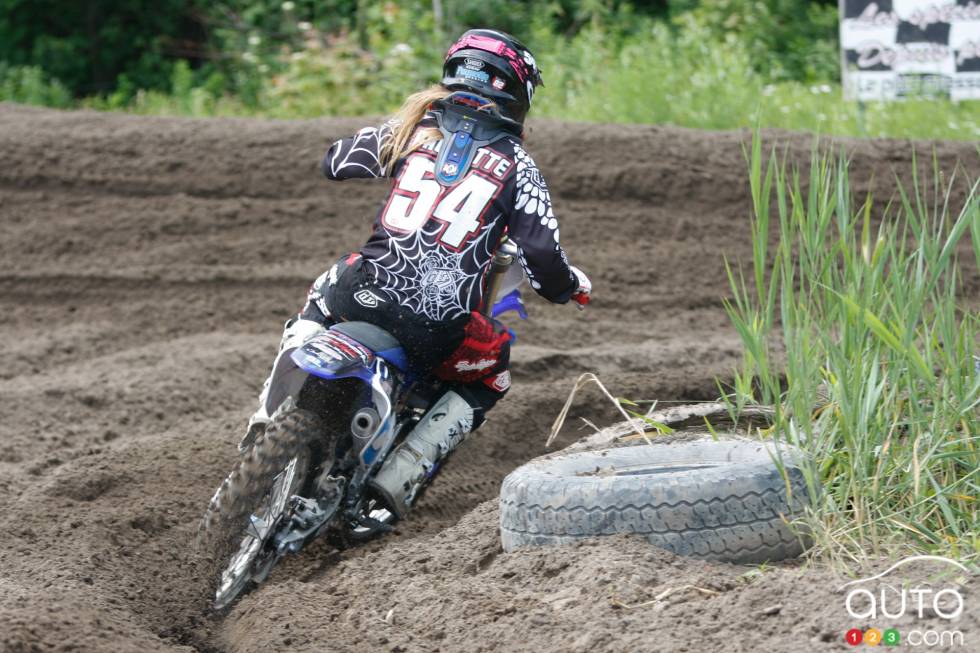 Vanessa in action at X-Town in MIrabel, Quebec.