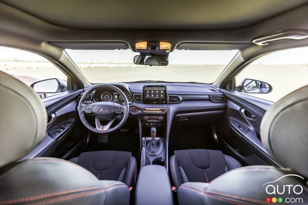 Tableau de bord de la Veloster Turbo 2019