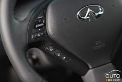 Steering wheel-mounted audio and bluetooth controls