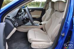 2017 Audi A4 front seats