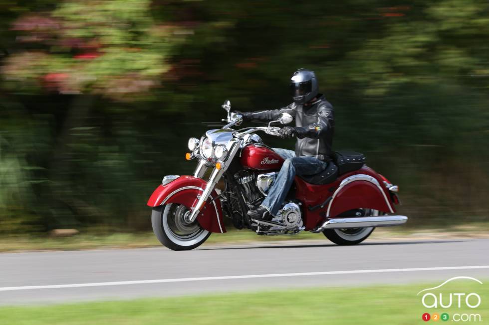 front 3/4 action view