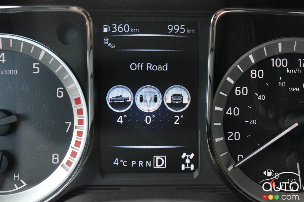 2017 Nissan Titan gauge cluster