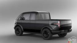 Photos du prototype de camionnette électrique de Canoo