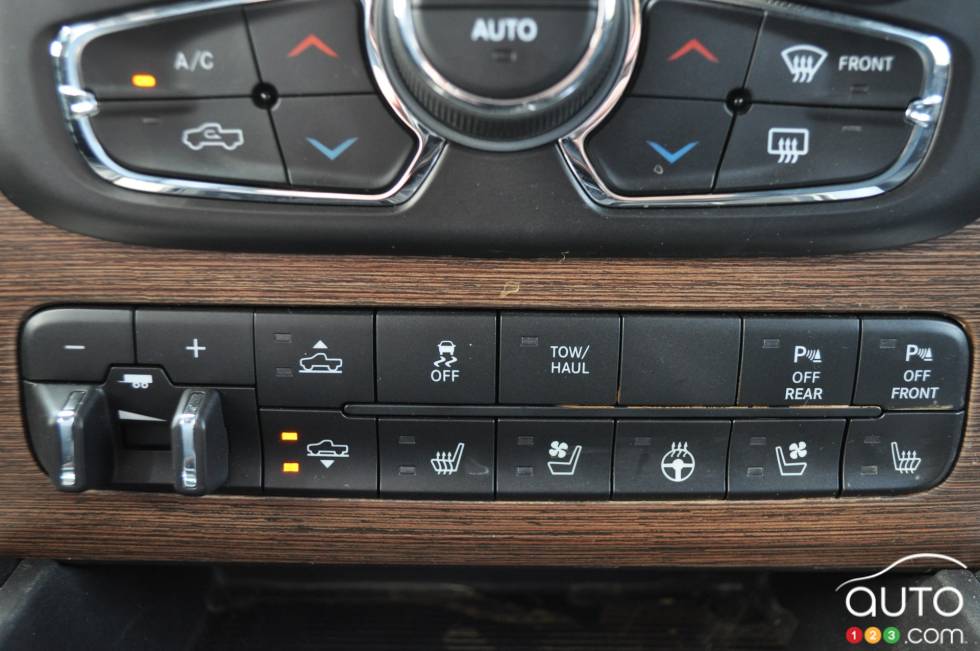 center console détails