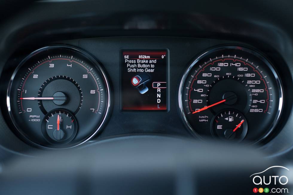 Gauges on the dashboard