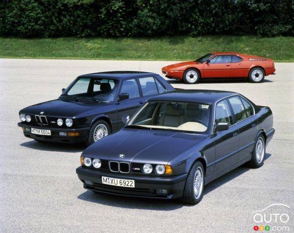 BMW M5 saloon (E 34), BMW M5 (E 28) and BMW M1