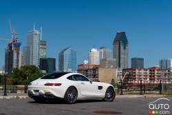 2016 Mercedes AMG GT S rear 3/4 view