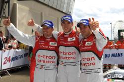 Les gagnants de l'édition 2012 des 24 Heures du Mans.