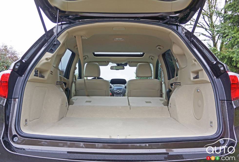  Coffre arrière avec sièges abaissés                              