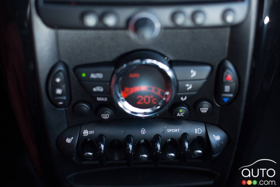 Controls on the centre stack