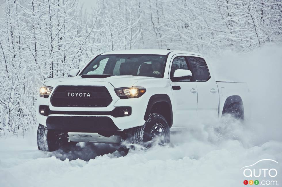 Vue de côté du Tacoma