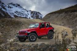 Side view of the all-new 2018 Jee Wrangler Rubicon