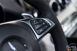 2016 Mercedes AMG GT S steering wheel mounted audio controls