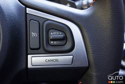 2016 Subaru Crosstrek Hybrid steering wheel mounted cruise controls