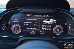 Instrumentation de l'Audi R8 V10 Plus 2017