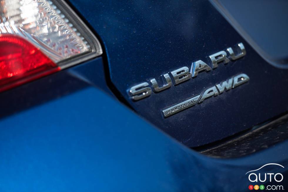 Écusson du manufacturier de la Subaru WRX Sport-Tech 2016