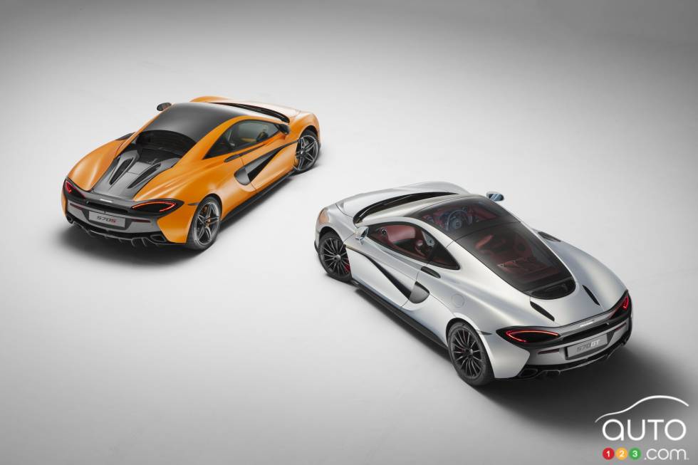 2017 McLaren 570 GT top view