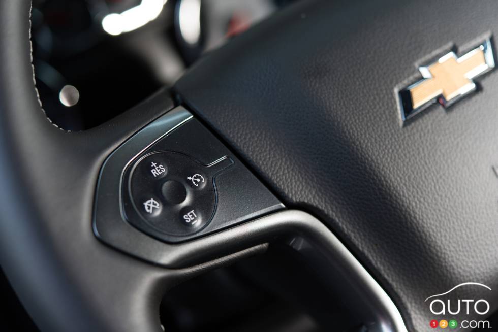 Steering wheel mounted cruise controls