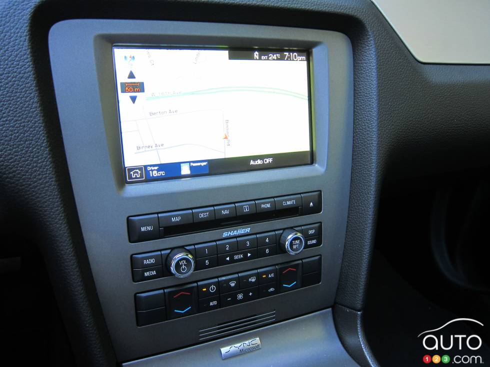 Navigation system screen