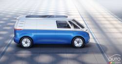 Voici le nouveau prototype de fourgonnette électtrique de VW