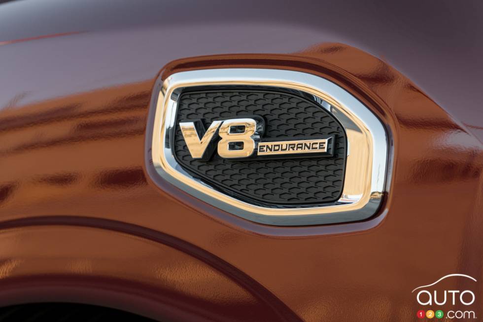 2017 Nissan TITAN Single Cab engine detail