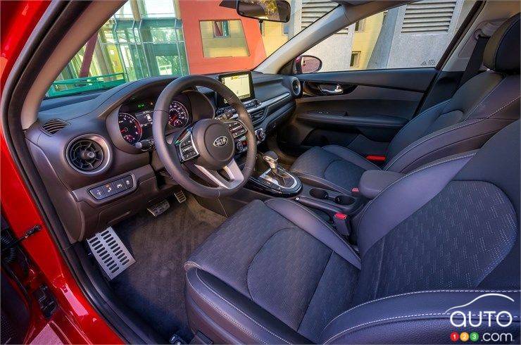 Dashboard and front seats