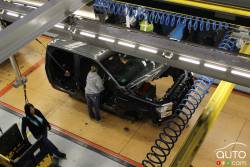 manufacture de Ford vue de l'extérieur comme de l'intérieur.