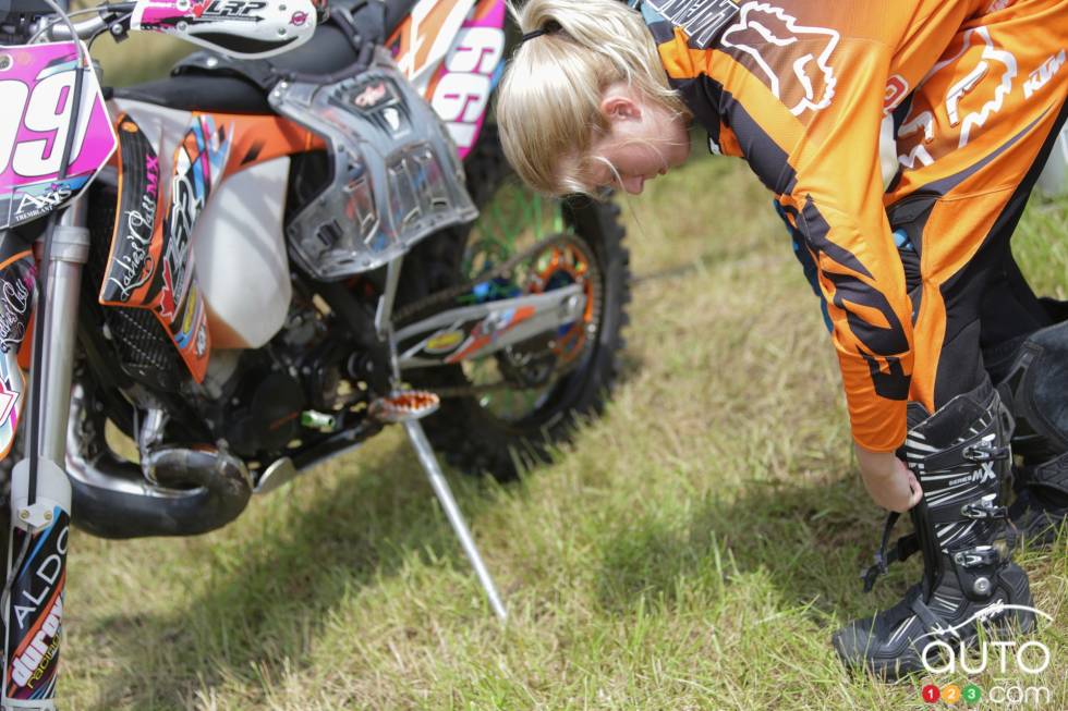 action on and off the track