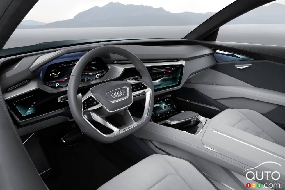 Habitacle du conducteur du Concept Audi E-Tron