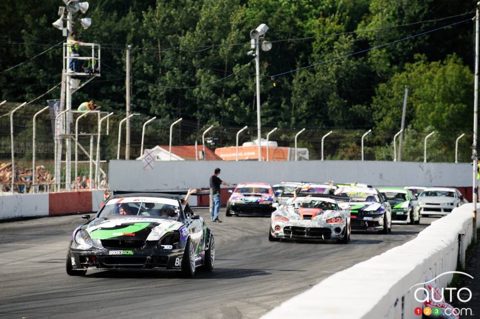 action sur la piste et hors piste
