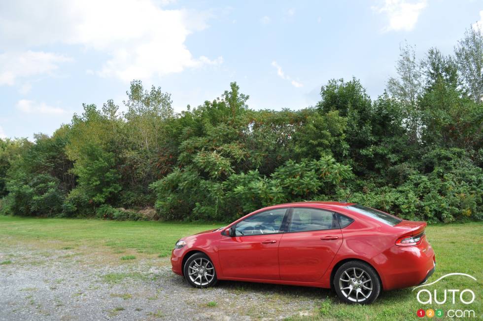 Left side view, away