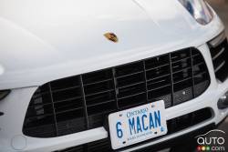 Calandre avant du Porsche Macan 2017