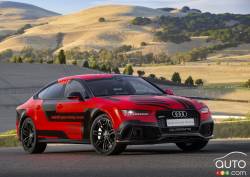 Vue 3/4 avant Concept Audi RS7 autonome