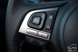 2016 Subaru Crosstrek steering wheel mounted audio controls