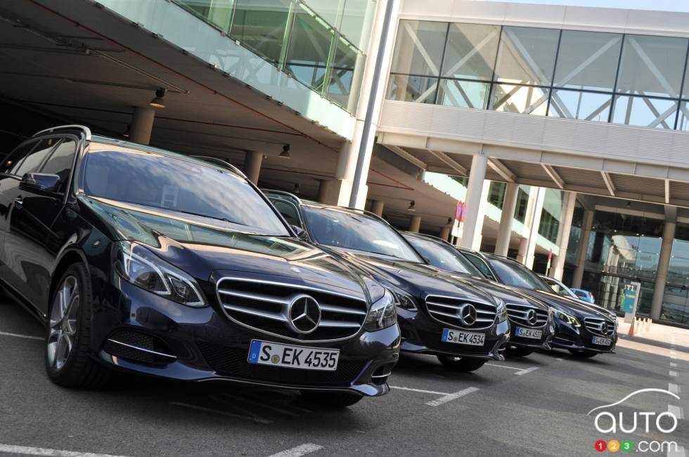 E-Class lineup, black models