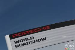 Porsche World Roadshow signage