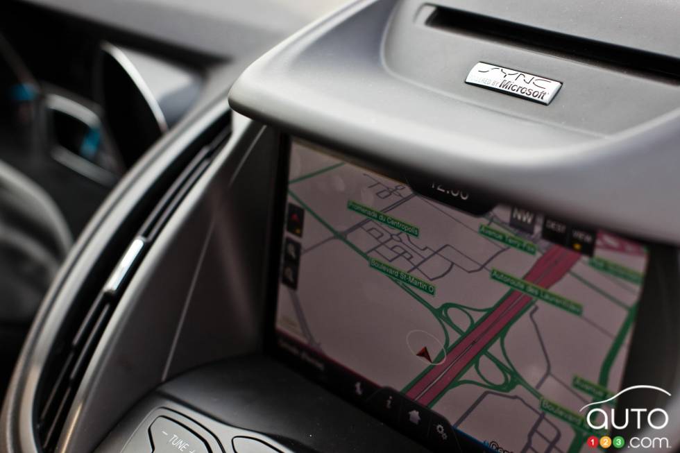 Écran du système de navigation