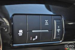 Stability, traction and blind spot alert buttons