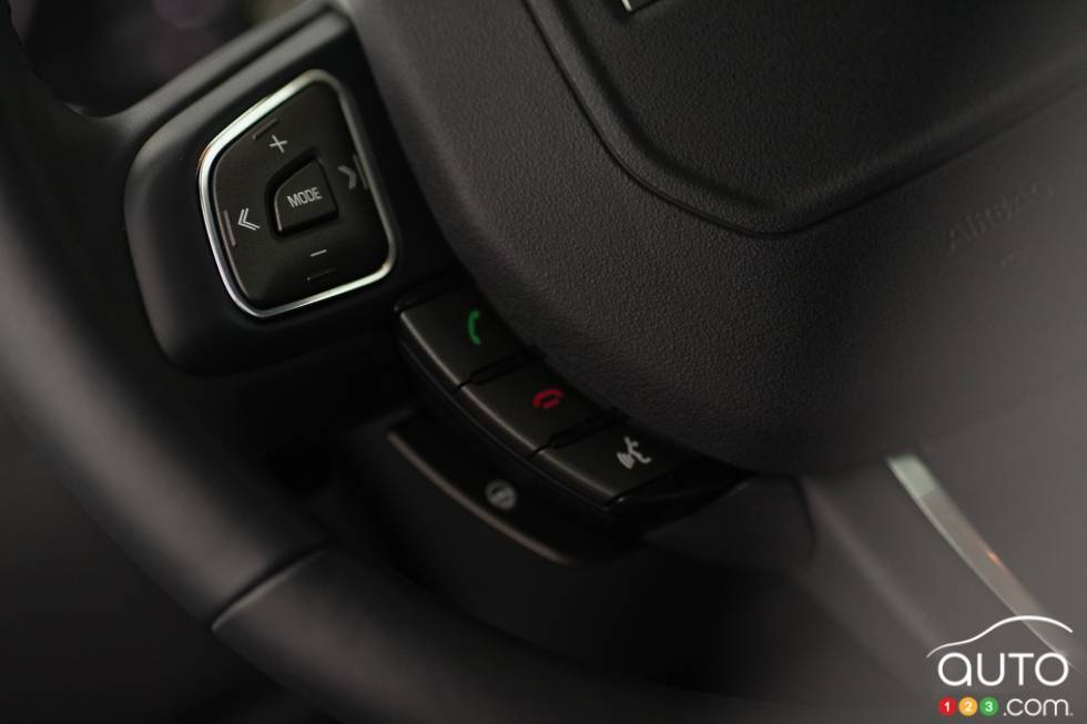 Steering wheel-mounted audio and Bluetooth controls