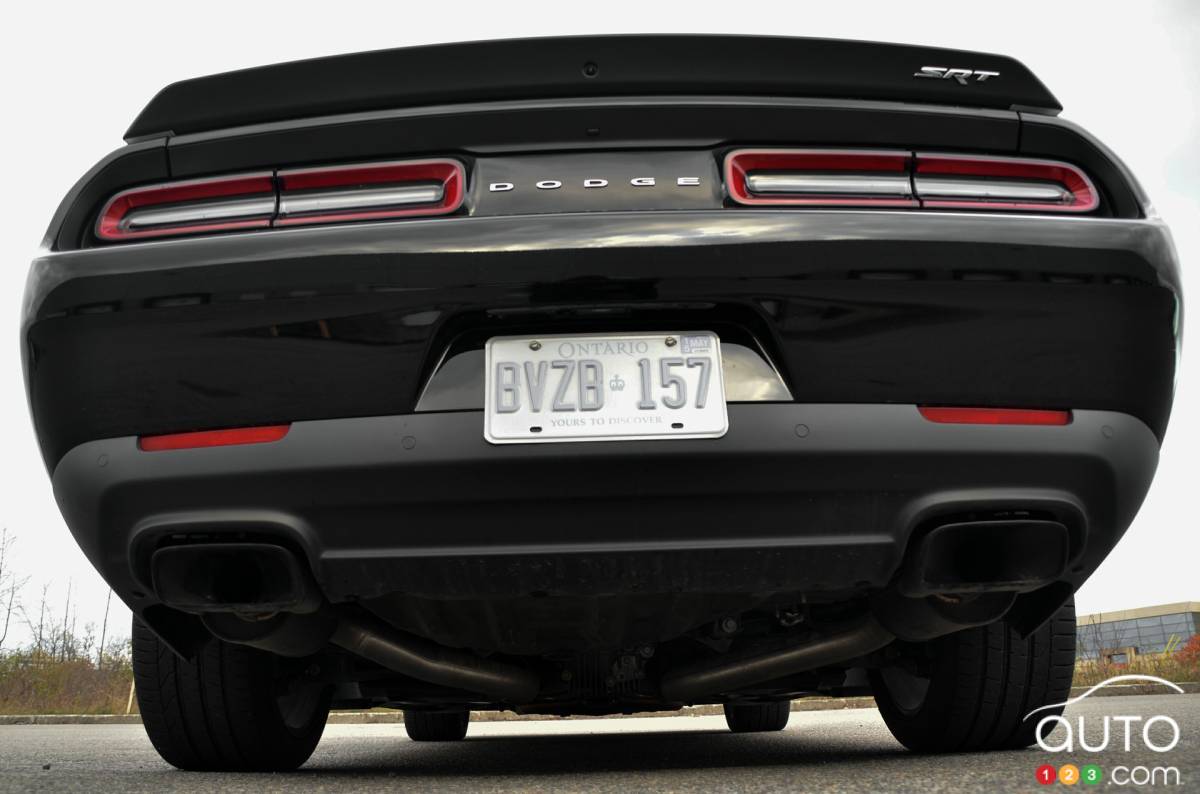 dodge challenger rear view