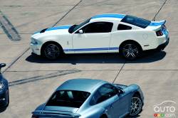 Ford Mustang Shelby GT500 during the 2010 Supercar comparison test