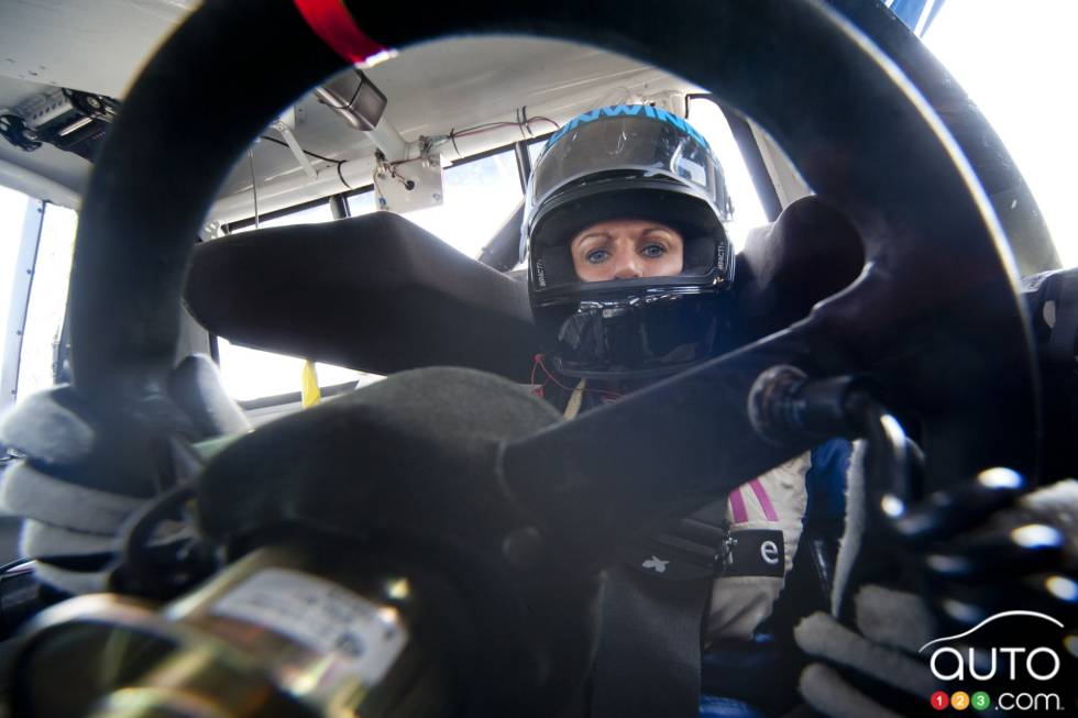 Jennifer Jo Cobb, RAM Kona Unwind, during Friday practice.