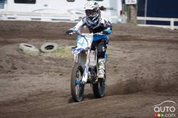 Émilie during a motocross championship round from the summer of 2013 at X-Town in Mirabel, QC
