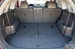 Cargo area with the 3rd row seats folded down